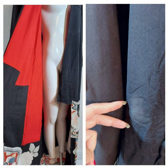 SOLD🦋 Vintag silk rayon Kimono Japanese robe - Picture 10 of 12